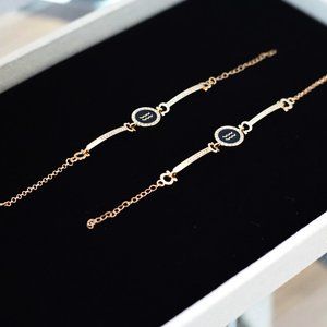18K Gold Plated Aquarius Necklace (New)
